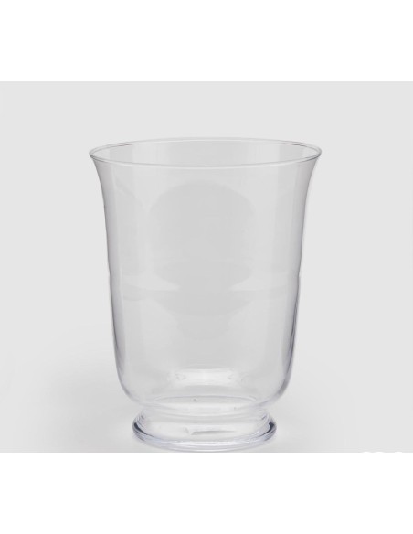 Vaso per fiori in vetro trasparente