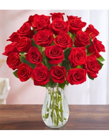 Bouquet of 24 red roses | Turin Flowers