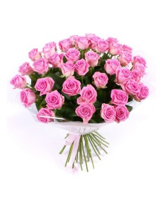 Bouquet of 24 pink roses | Turin Flowers