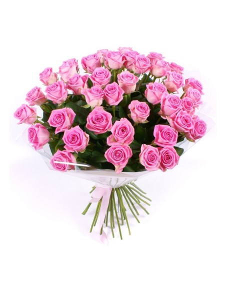 Bouquet of 24 pink roses | Turin Flowers