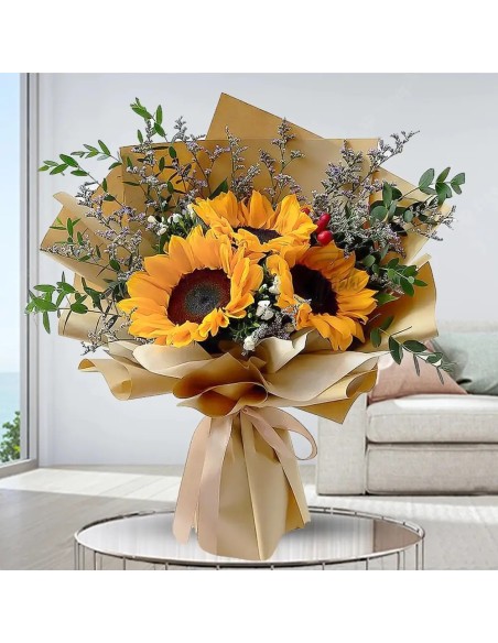 Bouquet of 3 sunflowers | Turin Flowers
