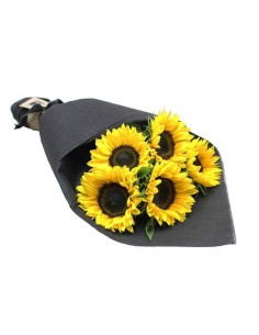 Bouquet of 5 sunflowers | Turin Flowers