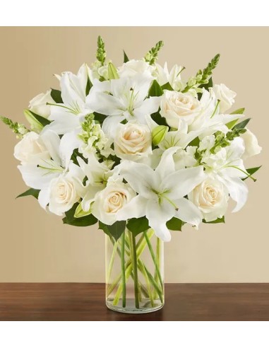 Mixed bouquet in shades of white | Turin Flowers